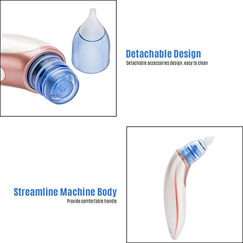 Professional Baby Nasal Aspirator, 3 Speed ​​Setting Electric Nose Cleaner Baby Nasal Mucus Running Sucker Snot Sucker Nostril Clean with 4 Silicone Nozzles(#1) - Thumbnail 2