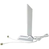 HSSDTECH WiFi 6E Antenna for GIGABYTE Z690 Z590 X570S X570I X570 B550 B560 | B560L Z390 Z270 Z370 Antenna 2T2R Dual Band 2.4/5.8/6GHz,Motherboard Card Wireless Network Router Laptop WiFi 6E Replacement