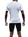 NELEUS Men's 3 Pack Compression Shirts,5011,White,2XL,EUR 3XL