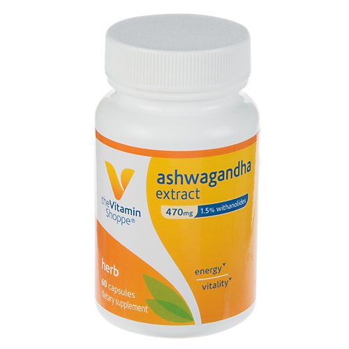 The Vitamin Shoppe Ashwagandha Extract 470MG Herbal Supplement That