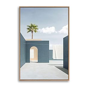 Framed Canvas Wall Art for Living Room, Bedroom Colorful Corridor Canvas Prints for Modern Home Decoration Ready to Hang - 16"x24" inches
