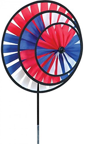 Bold Innovations 21709 Wind Garden Patriotic Triple Spinner Wheel