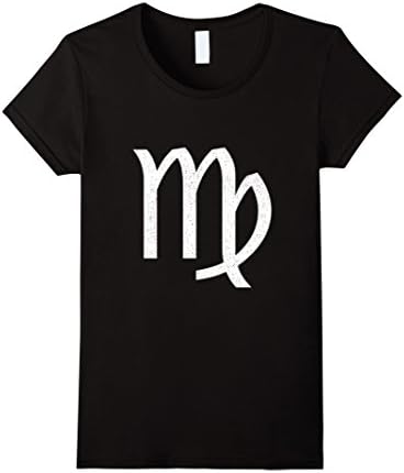 Womens Virgo Symbol Shirt Medium Black