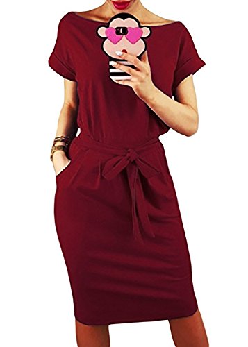 Summer Dresses For Women Short Sleeve Casual Swing T Shirt