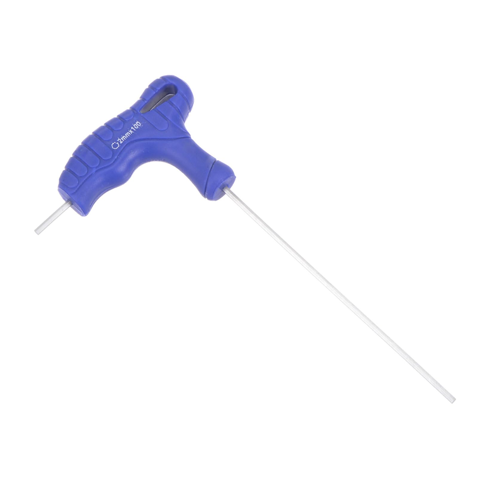 CoCud T-Handle Hex Key, 2mm Hex, CR-V Steel Metric T-Key Wrench Blue - (Applications: for Basic Home Repair and Mechanical Maintenance), 1-Piece