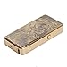 DROK® Environmental Electronic Cigar Lighter, Rechargeable Battery Powered USB Lighter, Dual Arc Gold Lighter with Dragon Pattern, Windproof Frameless Lighter, Great for Xmas Gift, Collection