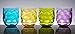 QG Clear Colorful Acrylic Plastic 14 oz. Wine Glass Rock Tumbler Set of 4 in 4 Assorted Colors