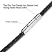 jonline24h Mens Womens Black Braided Leather Cord Rope Necklace Chain Stainless Steel Clasp 4mm 14-30 inch(20)