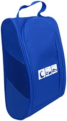 Portable Travel Shoe Bags with Zipper Closure, Convenient For Packing System for Your Shoes, Space Saver Bag, Protect Shoes From Dirt And Smell Of Your Shoes. (Blue)