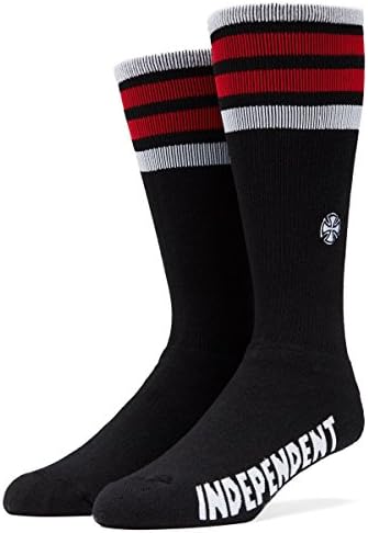 Independent Charged Socks Mid Crew Socks - Black