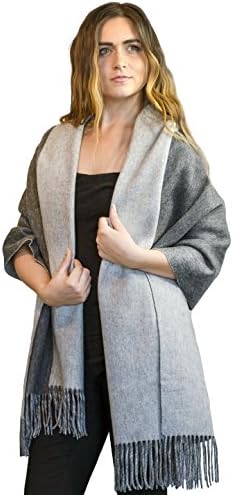 MoonCats Wool & Pure Cashmere Shawl Large Soft & Heavy Scarf Wrap & Plaid for women