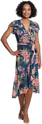 women's floral stretch jersey surplice dress Ralph Lauren women's floral stretch jersey surplice dress