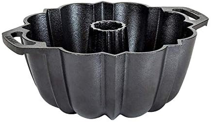 Lodge Legacy Series Seasoned Cast Iron Fluted Cake Pan With Assist Handles Buy Online At Best Price In Uae Amazon Ae