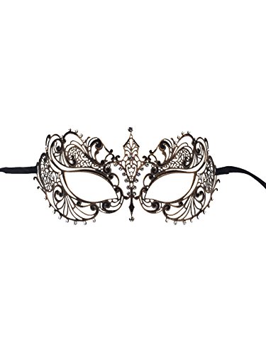 Luxury mask women s laser cut metal venetian pretty mas…