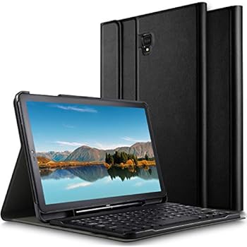 Luibor Samsung Galaxy Tab S4 10.5 Keyboard Case Front Prop Stand Case with Removable Wireless Keyboardand Pencil Slot for Galaxy Tab S4 10.5 SM-T830 (Wi-Fi) SM-T835 (4GLTE) Tablet (Black)