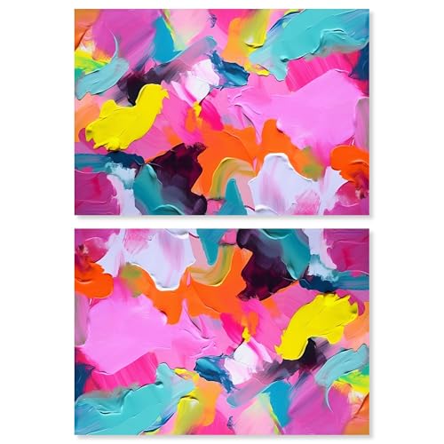 Art Remedy Colorful Urban Art Canvas, 15" x 10", Gallery Wrapped, Sublime Fusio…