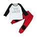 Efaster® 1Set Toddler Baby Boys Letter Printed T-shirt Tops+Pants Outfits Clothes (9M)