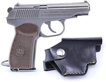 Games Eat Chicken Metal 1/6 1911 P92 P18C R45 Pistol dagger Revolver Rifle Model Action Figure Arts Toys Collection Keychain Gift ? (Marklov Pistol)