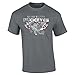 Ohio State Buckeyes TShirt Charcoal Vintage Football - L - charcoal heather gray