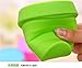 Collapsible Cups Foldable Travel Cups Food-grade Silicone Mug for Camping (1set of 3)