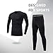 Tesuwel 2/3/4 Pcs Boys Girls Base Layer Athletic Compression Leggings and Shirts Thermal Underwear Set Running Pants Tights