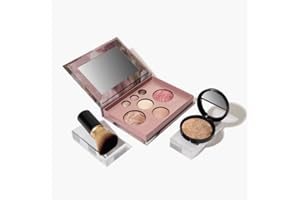 PIEGRICDIAT Unlock The Baked Starter Kit, Full Face Makeup Palette Set, Includes Highlighter, Blusher & Contour, Lasting Sparkling, Sculpt The Face Makeup, for Travel (Medium)