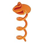 Liberty Outdoor ANCHFR8-ORG-A Folding Ring Spiral Ground Anchor, Orange, 8-Inch