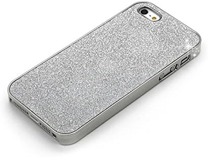ADS Mirror Paint Bling Powder Hard Case Protective Case Cover for Apple Iphone 5 | Iphone 5s (Silver)