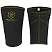 Knee Sleeves 7mm (1 Pair) - High Performance Knee Sleeve Support For Weight Lifting, Cross Training & Powerlifting - Best Knee Wraps & Straps Compression - For Men and Women (Black/Green, Medium)