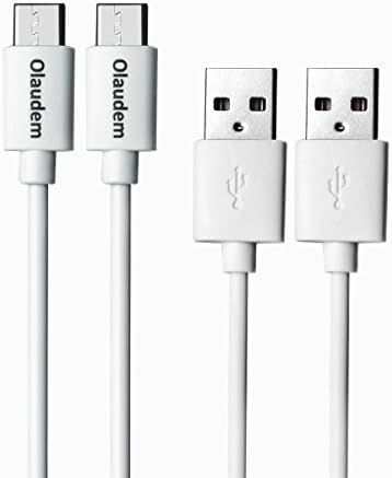 Olaudem USB Type C Cable, 2-Pack 3.3ft Fast USB To USB C Data Cable 2.0 for Nexus 6P, Nexus 5X, LG G5, HTC 10, Oneplus 2, Galaxy S8, Nintendo Switch and More Devices, White