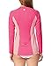 BALEAF Women's Long Sleeves Athletic Shirts Lightweight Quick Dry Workout Top UPF50+ Sun Shirts Rashguard Fuscia/Pink L