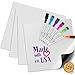 Magnetic Whiteboard for Fridge (Set of 4) Dry Erase Board for Refrigerator, Small Magnetic Whiteboard for Refrigerator Door, (10x10) Magnetic Sheet with 6 Dry Erase Markers (4 Boards)
