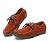 XIU XIAN Women Snail Casual Lace-up Genuine Leather Flat Sneaker Shoes