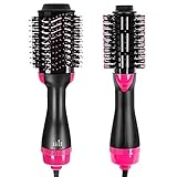 Hair Dryer Brush, ALWOA One Step Hair Dryer & Volumizer, 3-in-1 negative ion Straightening Brush Salon and Curly Hair Comb Reduce Frizz and Static 