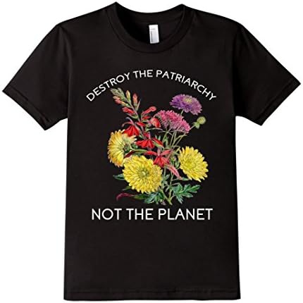Kids Destroy The Patriarchy - Not The Planet - Feminist - T-Shirt 10 Black