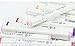 TOUCH LIIT 204 Color SET 6 Alcohol Graphic Art Twin Tip General Pen Marker (204)