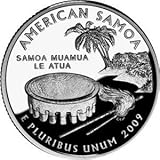 US 2009 P MINT AMERICAN SAMOA QUARTER UNC COIN