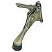 One Touch Kickdown Door Stopper, Door Holder, Heavy Duty Door Stops, Bottom of Door, Height-Adjustable Rubber Tips by HASHI (Antique Brass 4 inch x 1pack)