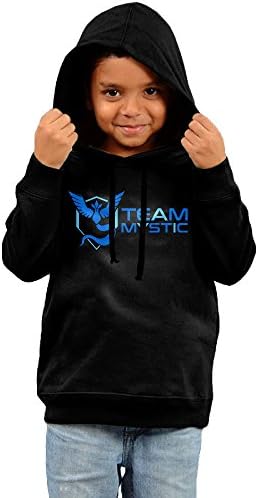 Articuno Pokemon Go Team Mystic Black 100% Cotton Hooded Sweatshirts For Toddler Kids
