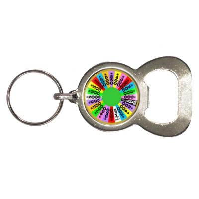 Flaschenöffner Schlüsselanhänger mit Wheel of Fortune Design