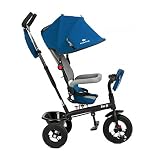 Niño Fuerza Swift 6 in1 Triciclo para niños con accesorios en 2 colores (Azul)