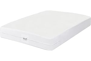 Protect360° Premium Mattress Encasement and Protector – Queen, Microban Product Protection, Knitted Polyester, Waterproof, Triple Bed Bug Lock, 15" Depth, White, by Manchester Mills