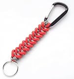 550 Piranha Paracord Survival Key Chain/Fob on Carabiner