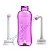 Travel Bidet iBzera Portable Handheld Bidet Bottle - Bathroom Toilet Bidet Cleaner Bottom Spray Wiper Personal Hygiene Refresher Peri Bottle for Home Hotel Office Vacation (17oz / 500ml) (Violet+)