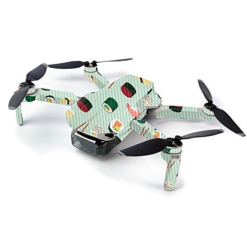 MightySkins Carbon Fiber Skin for DJI Mavic Mini Portable Drone Quadcopter Carb…