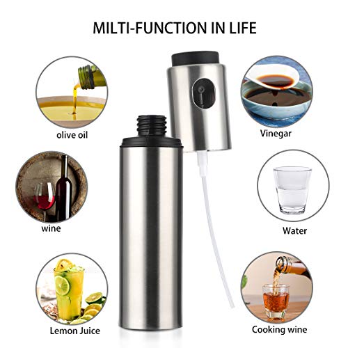 Olive Oi Sprayer Mister Oil Mister Oil Sprayer for Cooking,Versatile Besmon Glass Spray Olive Oil Bottle Vingar Bottle Glass Bottle for Cooking, Baking, Roasting, Grilling