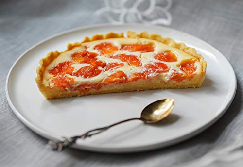 Removable Loose Bottom Quiche Pan, Non-stick Tart Pie Pan, Round Bakeware 8.5-Inches