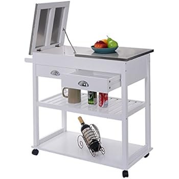 Amazon.com - Eminentshop Rolling Kitchen Trolley Cart ...