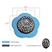 Betwoo Plastic Sink Strainer Kitchen Sink Drain Filter Basket (Set of 2, Blue)
