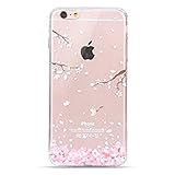 Urberry Iphone 7 Case, New Arrived 4.7 inch Iphone 7 Case, 3d Cherry Leaf Falling Print Case with a Screen Protector
